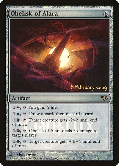 MTG: Conflux 140: Obelisk of Alara (Launch Party Promo FOIL) 