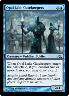 MTG: Dragons Maze 016: Opal Lake Gatekeepers (FOIL) 