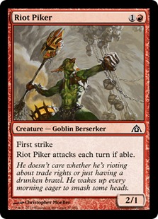 MTG: Dragons Maze 037: Riot Piker (FOIL) 