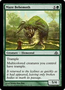 MTG: Dragons Maze 043: Maze Behemoth (FOIL) 
