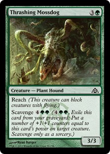 MTG: Dragons Maze 050: Thrashing Mossdog 