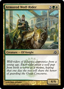 MTG: Dragons Maze 052: Armored Wolf-Rider 