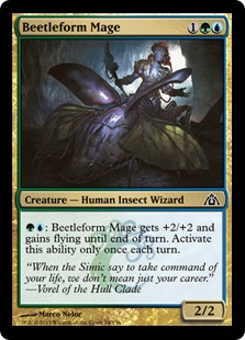 MTG: Dragons Maze 054: Beetleform Mage 