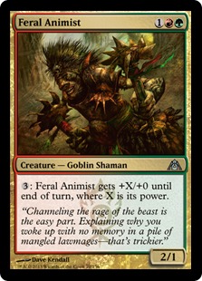 MTG: Dragons Maze 070: Feral Animist 
