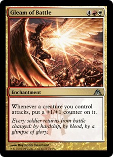 MTG: Dragons Maze 073: Gleam of Battle 