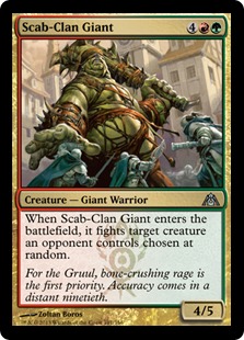 MTG: Dragons Maze 101: Scab-Clan Giant (FOIL) 