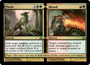 MTG: Dragons Maze 128: Flesh // Blood 
