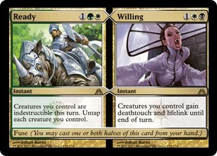 MTG: Dragons Maze 132: Ready // Willing 