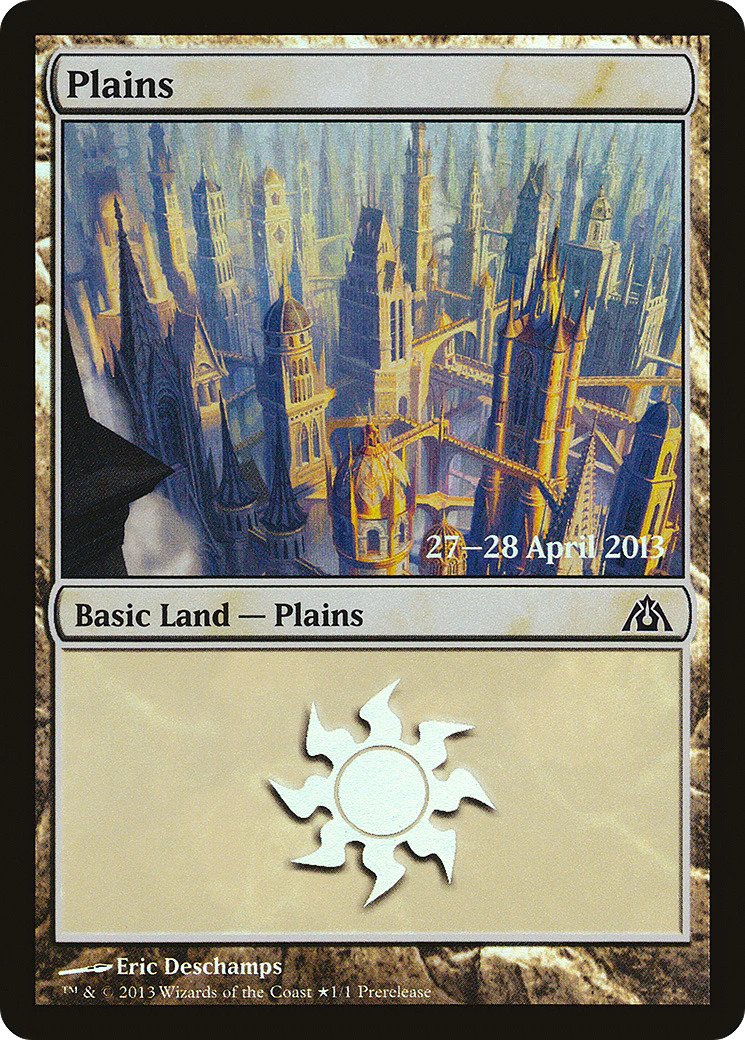 MTG: Dragons Maze: Plains (Pre-release Promo FOIL) 