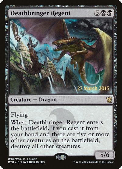 MTG: Dragons of Tarkir 096: Deathbringer Regent - Event Promo Foil 