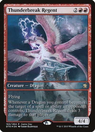 MTG: Dragons of Tarkir 162: Thunderbreak Regent - Game Day Foil 