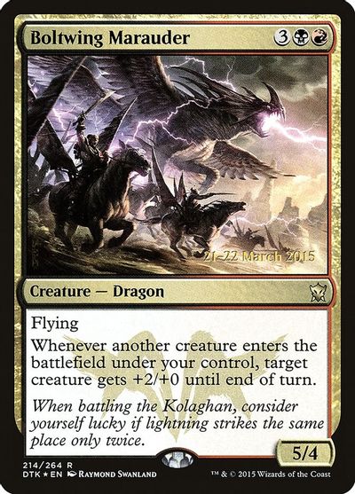 Magic: Dragons of Tarkir 214: Boltwing Marauder - Prerelease Foil 