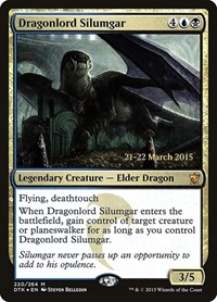 MTG: Dragons of Tarkir 220: Dragonlord Silumgar - Prelease Foil 