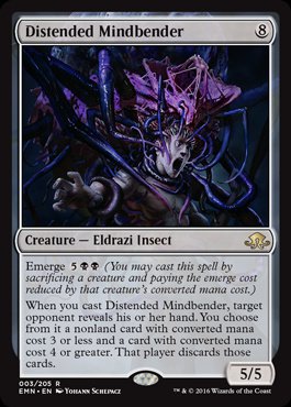 MTG: Eldritch Moon 003: Distended Mindbender [FOIL] 