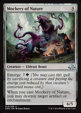 MTG: Eldritch Moon 010: Mockery of Nature 