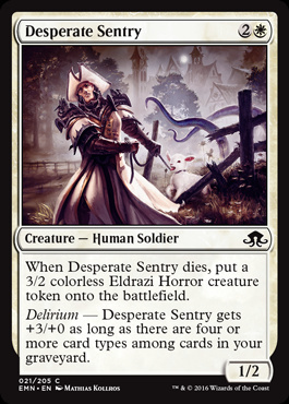 MTG: Eldritch Moon 021: Desperate Sentry 