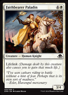 MTG: Eldritch Moon 025: Faithbearer Paladin 