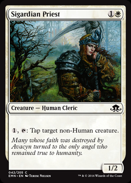 MTG: Eldritch Moon 042: Sigardian Priest 