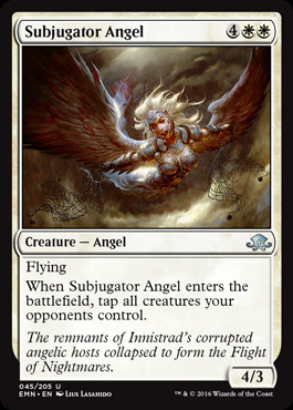 MTG: Eldritch Moon 045: Subjugator Angel [FOIL] 