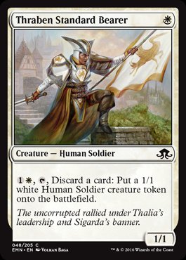 MTG: Eldritch Moon 048: Thraben Standard Bearer 