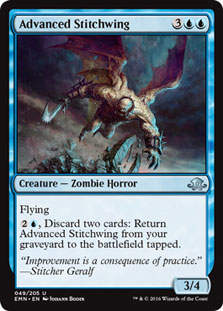 MTG: Eldritch Moon 049: Advanced Stitchwing 