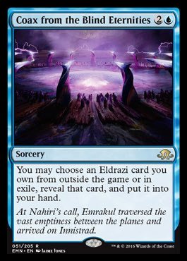 MTG: Eldritch Moon 051: Coax From The Blind Eternities 