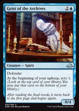 Magic: Eldritch Moon 062: Geist of the Archives [FOIL] 