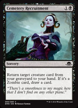MTG: Eldritch Moon 083: Cemetery Recruitment 