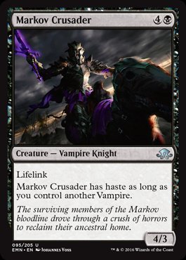 MTG: Eldritch Moon 095: Markov Crusader [FOIL] 