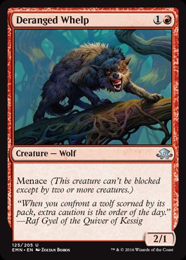 MTG: Eldritch Moon 125: Deranged Whelp [FOIL] 