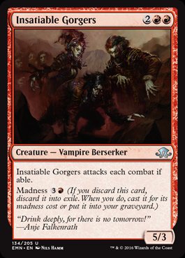 MTG: Eldritch Moon 134: Insatiable Gorgers 