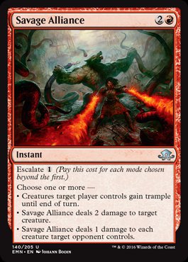 MTG: Eldritch Moon 140: Savage Alliance 