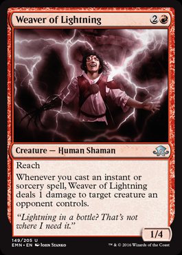 MTG: Eldritch Moon 149: Weaver of Lightning 