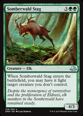 MTG: Eldritch Moon 169: Somberwald Stag 