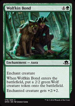 MTG: Eldritch Moon 178: Wolfkin Bond 