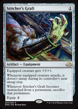 MTG: Eldritch Moon 200: Stitchers Graft [FOIL] 