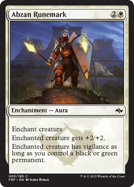 MTG: Fate Reforged 003: Abzan Runemark 