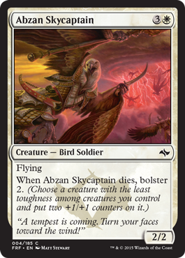 MTG: Fate Reforged 004: Abzan Skycaptain - Foil 
