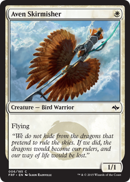 MTG: Fate Reforged 006: Aven Skirmisher 