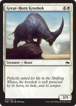 MTG: Fate Reforged 013: Great-Horn Krushok 