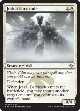 MTG: Fate Reforged 015: Jeskai Barricade 