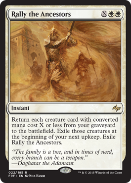 MTG: Fate Reforged 022: Rally the Ancestors 