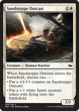 MTG: Fate Reforged 025: Sandsteppe Outcast - Foil 