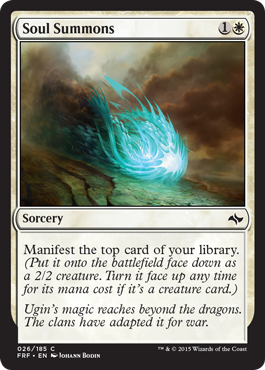 Magic: Fate Reforged 026: Soul Summons [promo] 