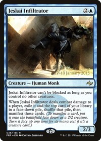 MTG: Fate Reforged 036: Jeskai Infiltrator - Prelease Foil 