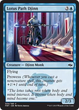 MTG: Fate Reforged 039: Lotus Path Djinn 