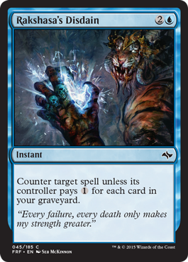 MTG: Fate Reforged 045: Rakshasas Disdain - Foil 