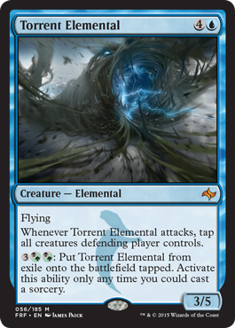 MTG: Fate Reforged 056: Torrent Elemental 