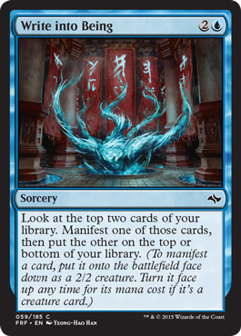 Magic: Fate Reforged 059: Write into Being [promo] 