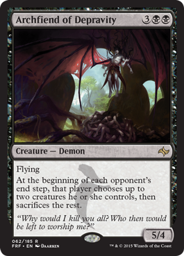 MTG: Fate Reforged 062: Archfiend of Depravity 